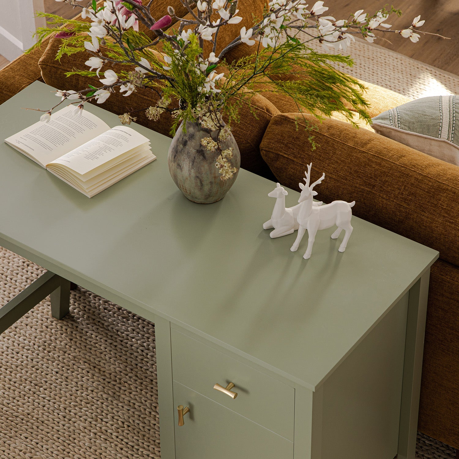 Oakham Writing Desk, Desert Sage